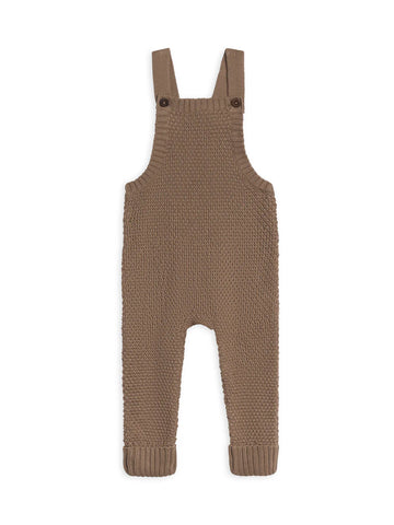 Briggs Seed Stitch Sweater Knit Overalls - Taupe