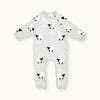 Sheep Jacquard Sweater Knit Baby Jumpsuit
