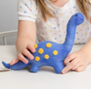 Felted Wool Dinosaur - Blue