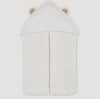 Natemia Bamboo Baby Bath Hooded Towel in White