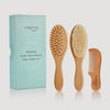Natemia Wooden Baby Hairbrush Set with Natural Bristles