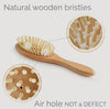 Natemia Wooden Baby Hairbrush Set with Natural Bristles