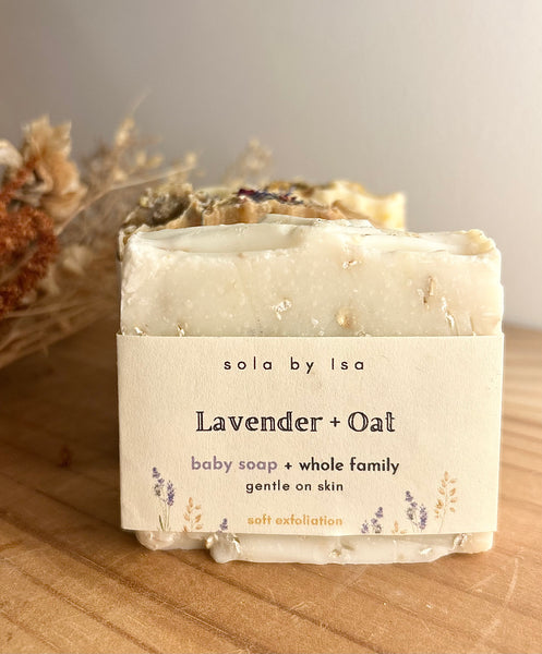 Lavender + Oat Baby Soap - Unscented, Eczema Friendly