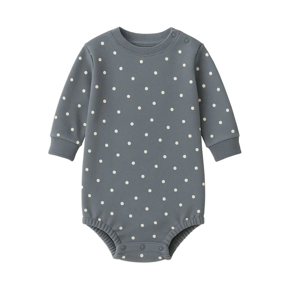 Jamie Fleece Bubble Romper - Denim