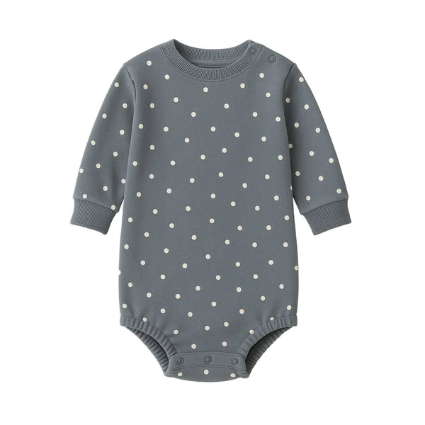 Jamie Fleece Bubble Romper - Denim