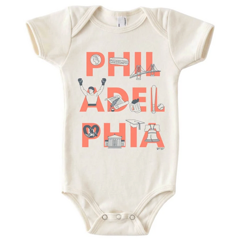 Philadelphia Font Onesie