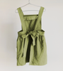 Pinafore Apron Dress - Moss