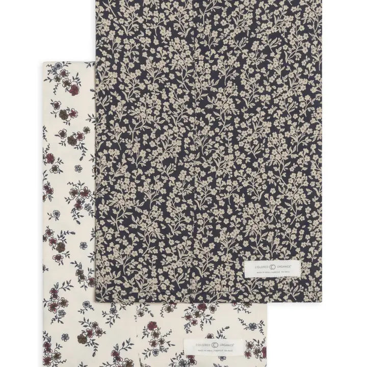 Burp Cloth (2-pack) - Poppy +Chicory Floral