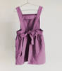 Pinafore Apron Dress - Plum