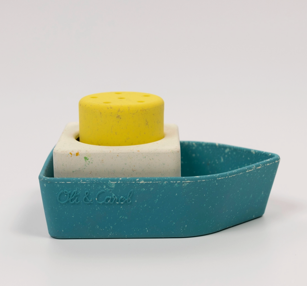 Upcycled Boat Blue/Yellow