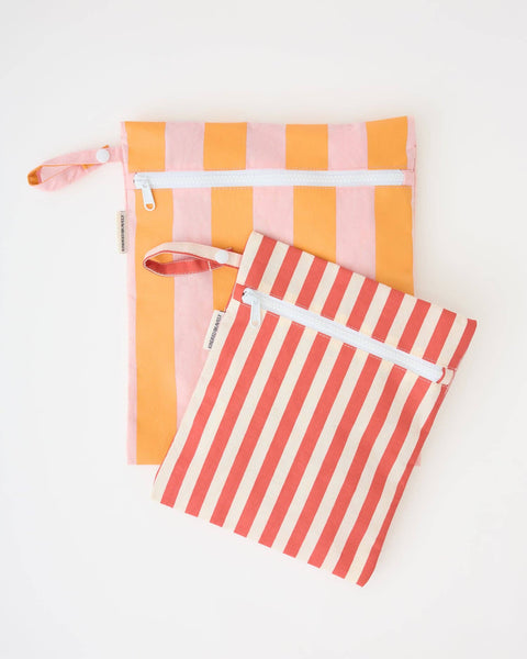 Pink & Red Striped Wet/Dry Bag (2 sizes sold separately)