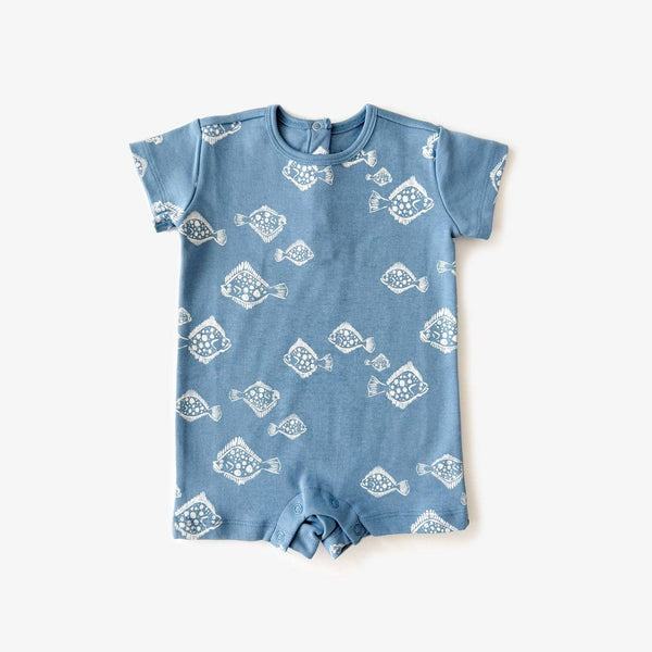 Baby Romper - Flounder | Indigo