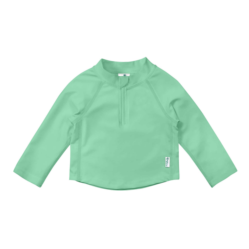 Eco Zip Long Sleeve Rashguard - Mint