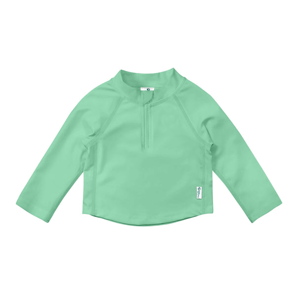 Eco Zip Long Sleeve Rashguard - Mint