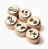 Wooden Dough Stampers - Assorted Animal Tracks