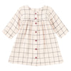 Muslin Long Sleeve Button Front Dress - Cabin Plaid