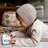 Crocheted Baby Toddler Bonnet Hat - Ash