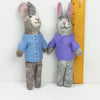 Felted Wool Pastel Bunny Dolls