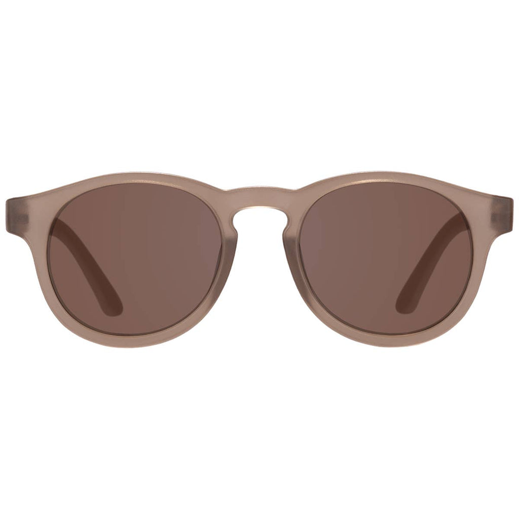 Cocoa Cloud Transparent Keyhole Sunglasses with Amber lens