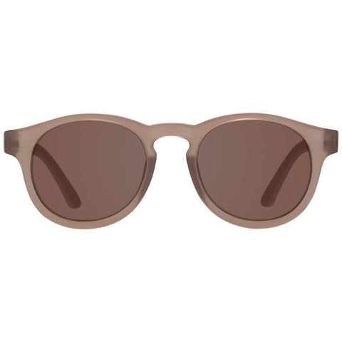Cocoa Cloud Transparent Keyhole Sunglasses with Amber lens