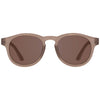 Cocoa Cloud Transparent Keyhole Sunglasses with Amber lens