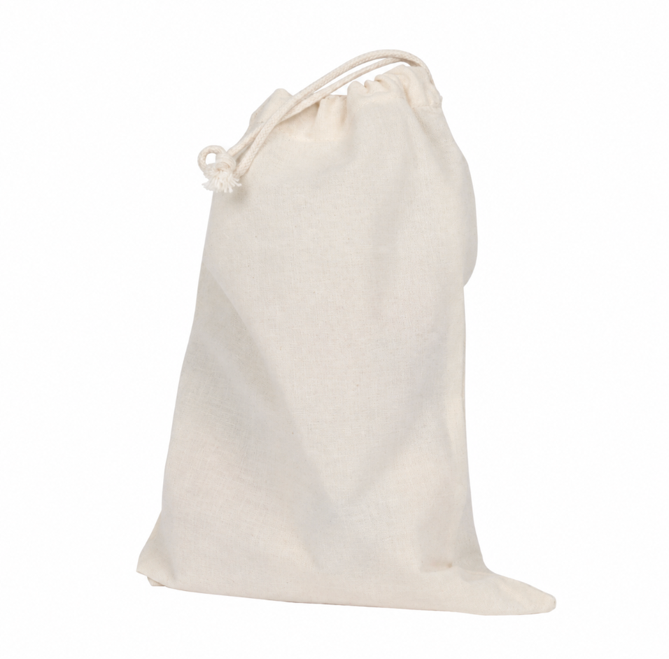 Organic Cotton Drawstring Bag (8x10)