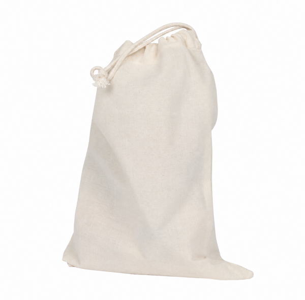 Organic Cotton Drawstring Bag (8x10)