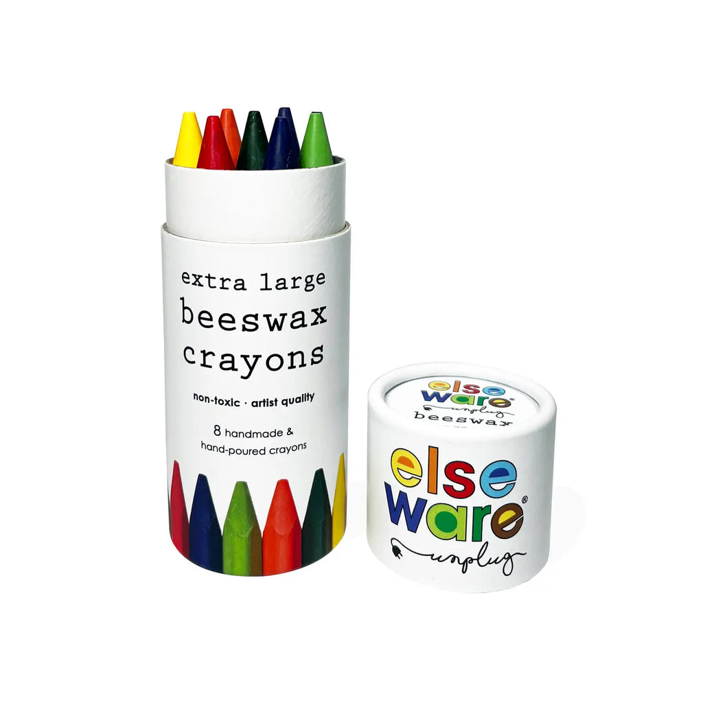 Extra Large Beeswax Crayons - 8 Natural & Non-Toxic Colors