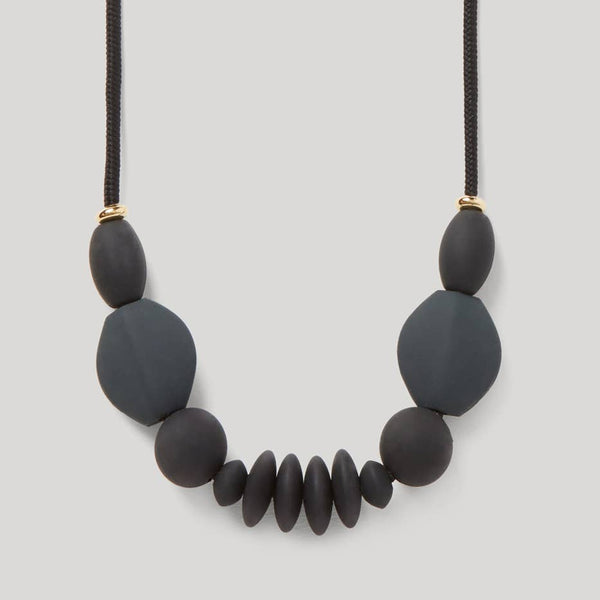 Charcoal Signature Teething Necklace