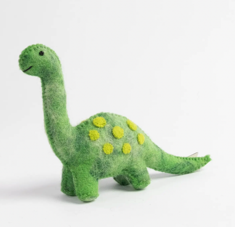 Felted Wool Dinosaur - Green