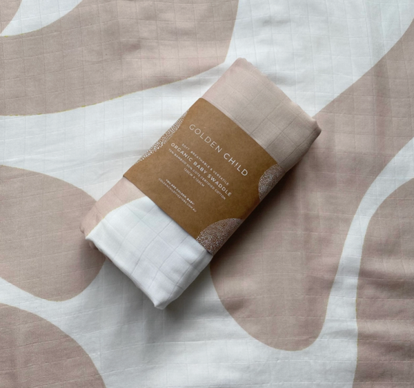 Dreamy Taupe | Organic Cotton Baby Swaddle