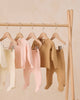 Wrap Top + Footed Pant Set Honey
