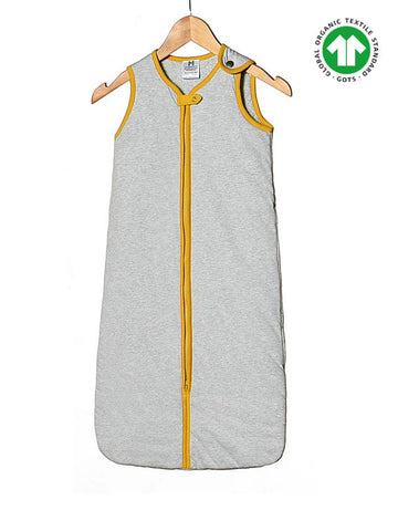 Lightweight Sleep Sack 0-6M (Gray/Mustard): TOG 0.6