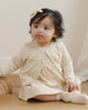 Knit Cardigan Heathered Natural