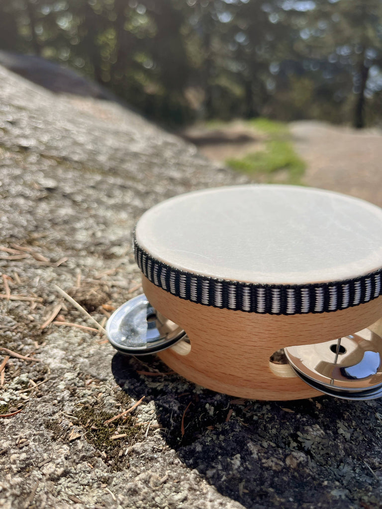 4 inch Baby Mini Wooden Tambourine