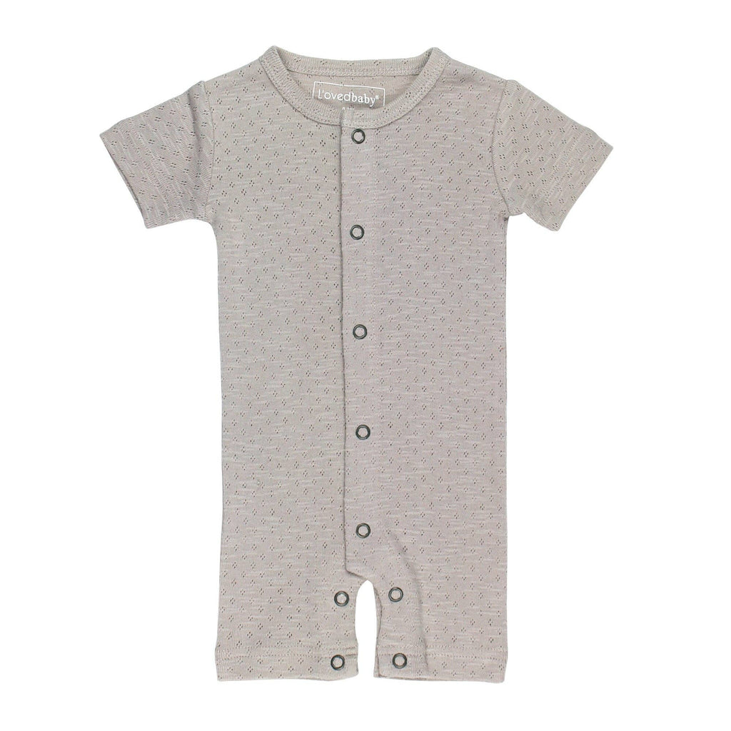 Cloud | Organic Pointelle S/Sleeve Romper