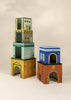 Set of 6 Oversized Stacking Boxes - The Buildings