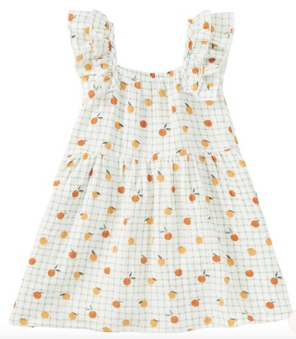 Muslin Flutter Strap Sundress - Gingham Grove
