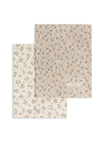 Hayden + Laverne Floral - Muslin Burp Cloths (2-Pack)