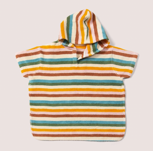 Rainbow Baby Hooded Beach Towel Poncho