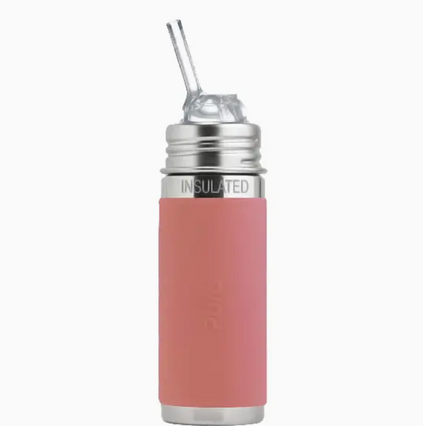 9oz Insulated Straw Bottle (Rose)