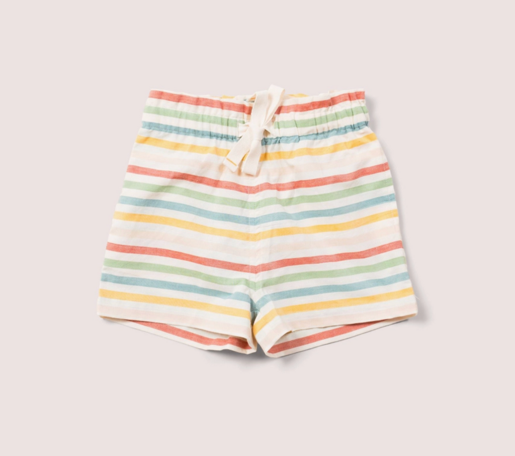 By the Sea Rainbow Striped Seersucker Shorts