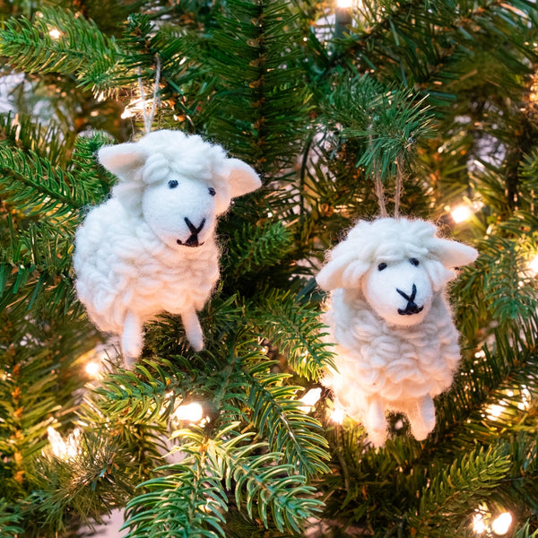 White Sheep Ornament