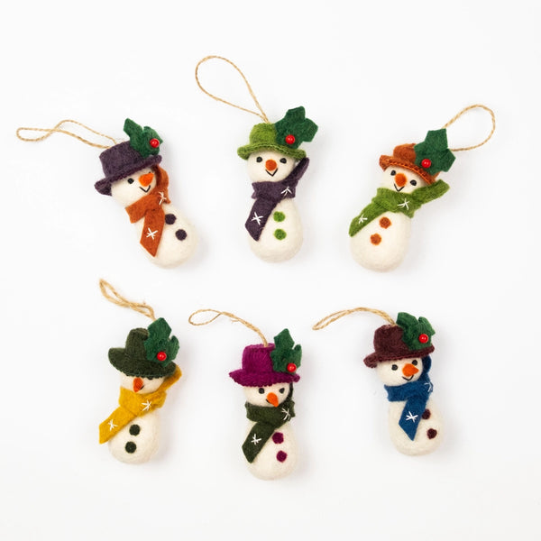 Snow People Ornaments