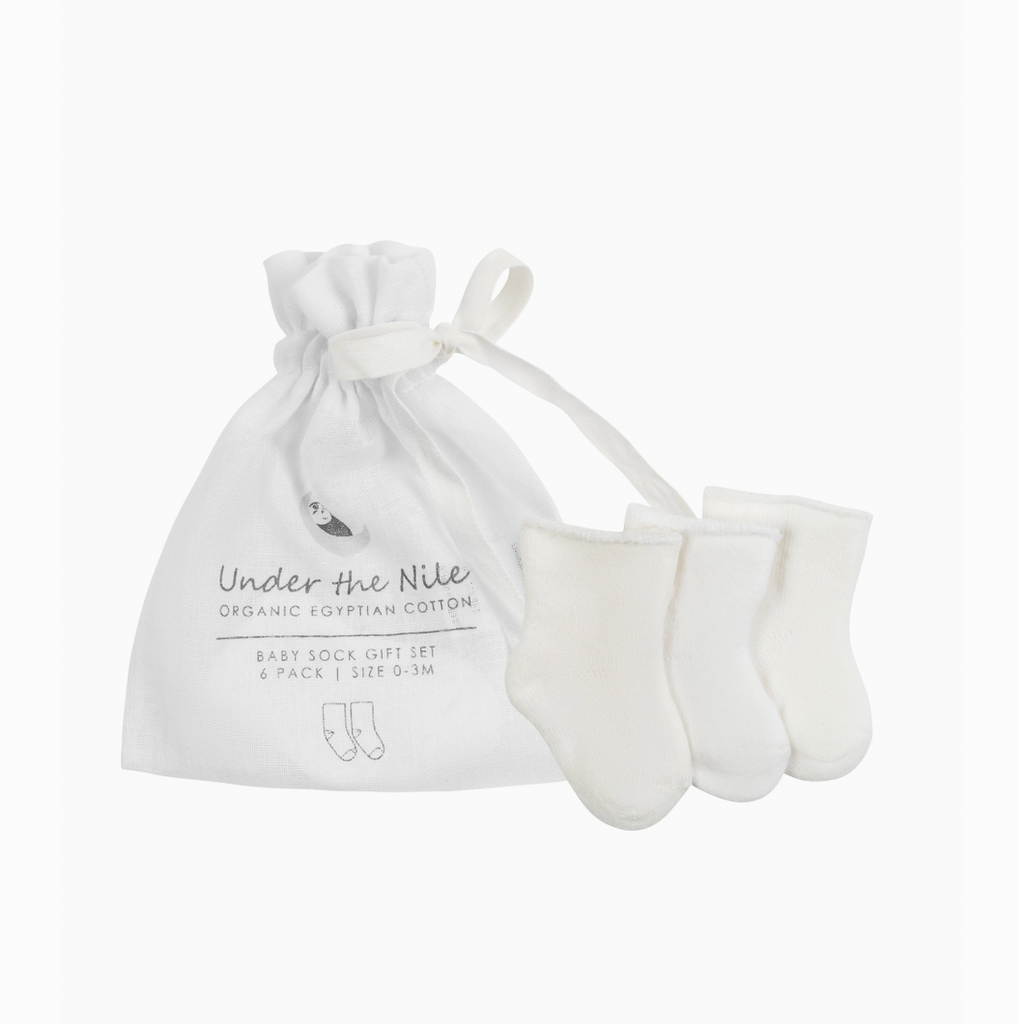 0-3 Month Organic Cotton Socks (6pk)