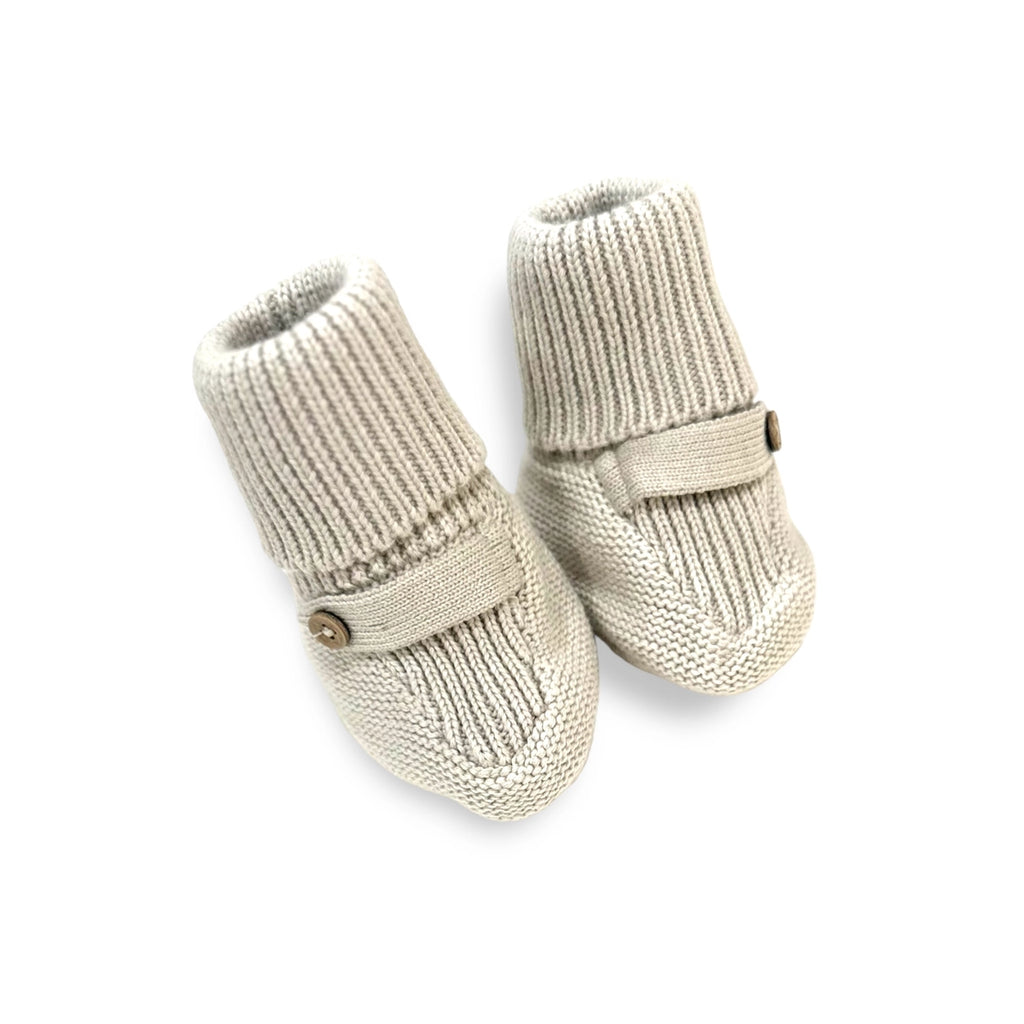 Knit Booties (Stone)