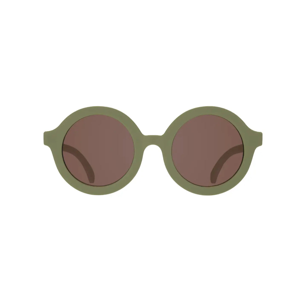 Round "Wild Moss"  Sunglasses with Amber lens