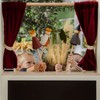Set of 6 Large Wooden Puppets 