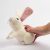 White Felted Bunny - Large and Small