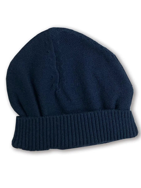 Organic Cotton Knit Hat - Navy